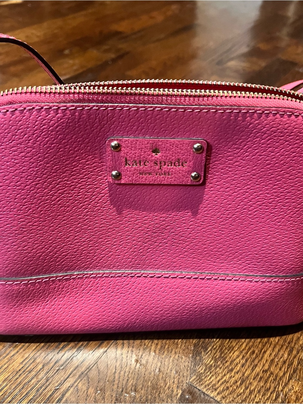 kate spade Pink Pebble Leather Crossbody Bag
